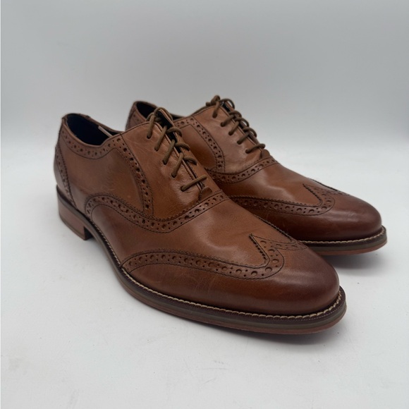 EUC Cole Haan MADISON Oxfords Men Size 8.5 Brown Leather Wingtip C10146 main image 4